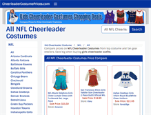 Tablet Screenshot of cheerleadercostumeprices.com